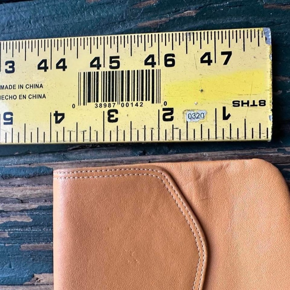an leather clutch wallet with a boho - Picture 6 of 8